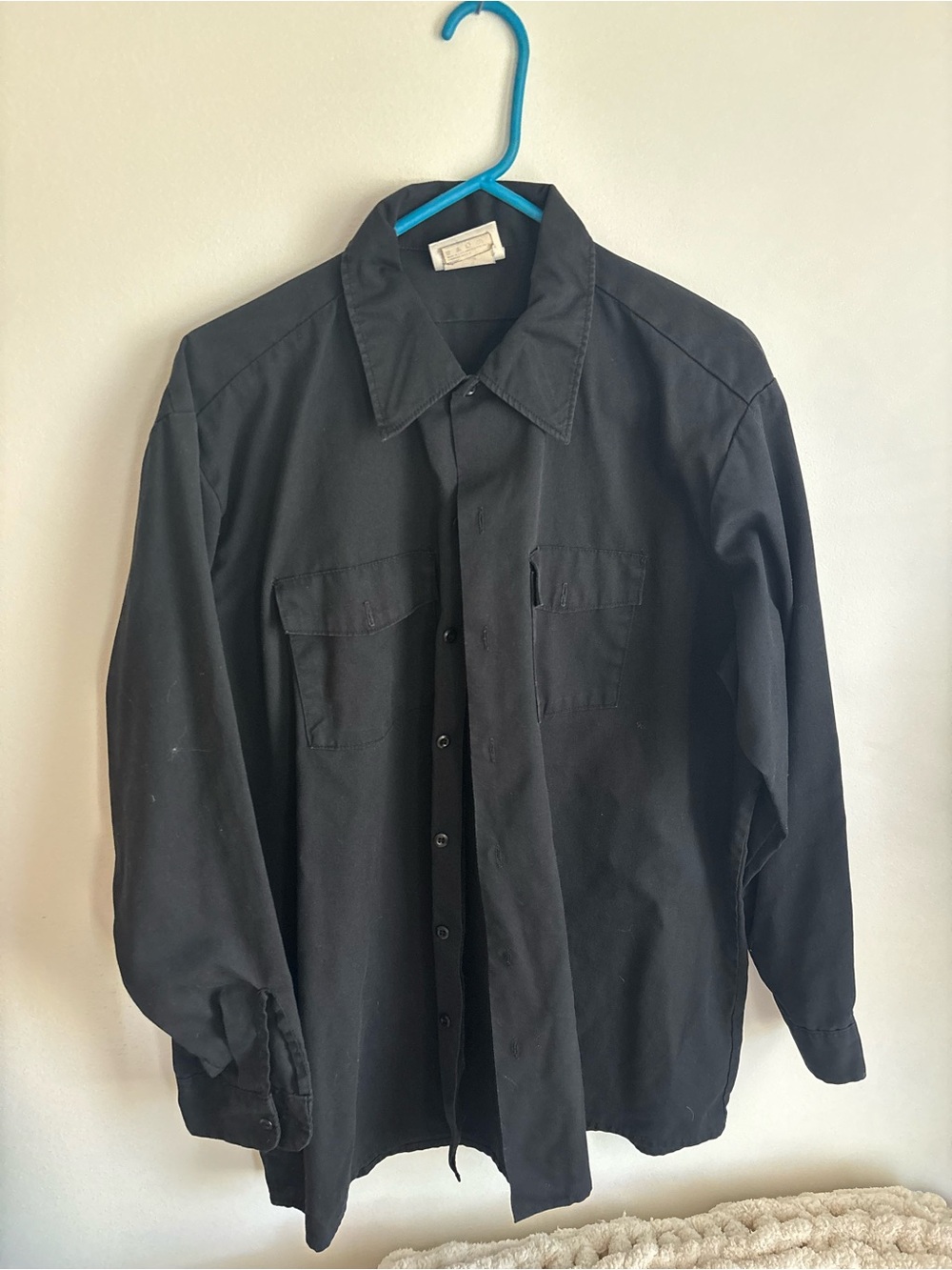 Dickies Black Men’s Long-Sleeve Button-Down Work Shirt